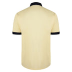 Gabicci Contrasting Collar & Cuff Patterned Jersey Polo Shirt - Corn