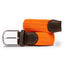 Swole Panda Woven Belt - Tangerine Orange