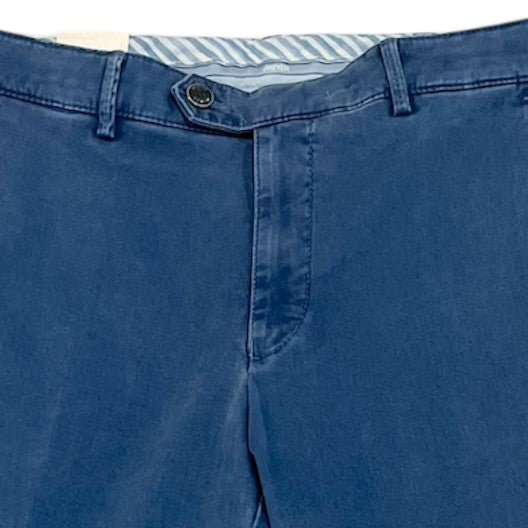 Meyer Roma Stretch Ultrasoft Twill Trousers - Blue
