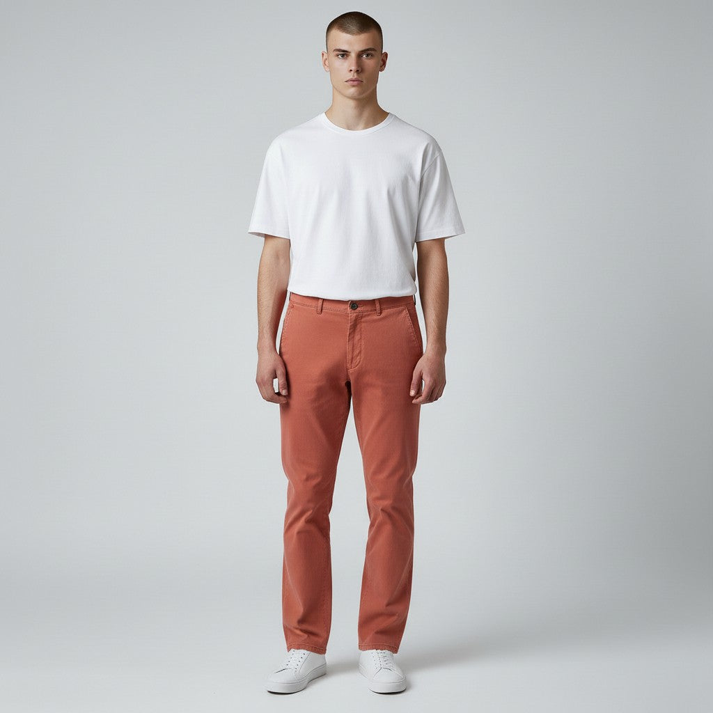 Meyer Roma Stretch Ultrasoft Twill Trousers - Red