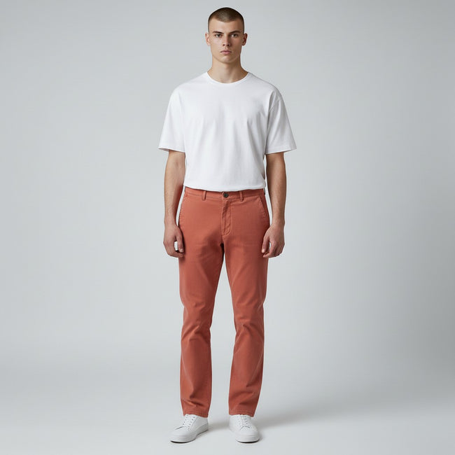 Meyer Roma Stretch Ultrasoft Twill Trousers - Red Main Image