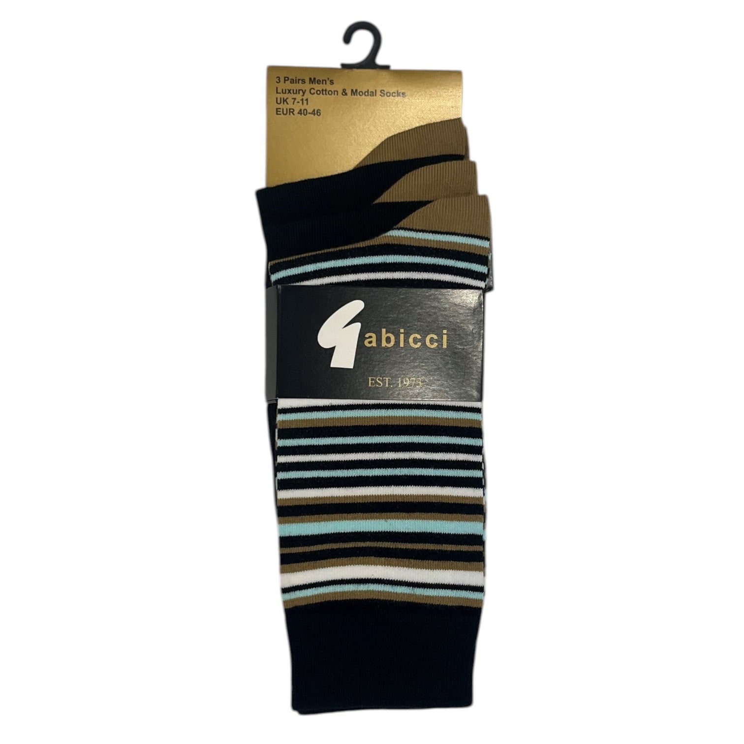 Gabicci Cotton and Micro Modal Sock Black - 3 Pack